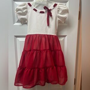 Well Dressed Wolf WDW Red Garland Dress Size 8